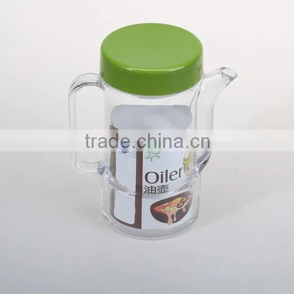 Retangular 650ml plastic cook oil bottle kitchen accessories