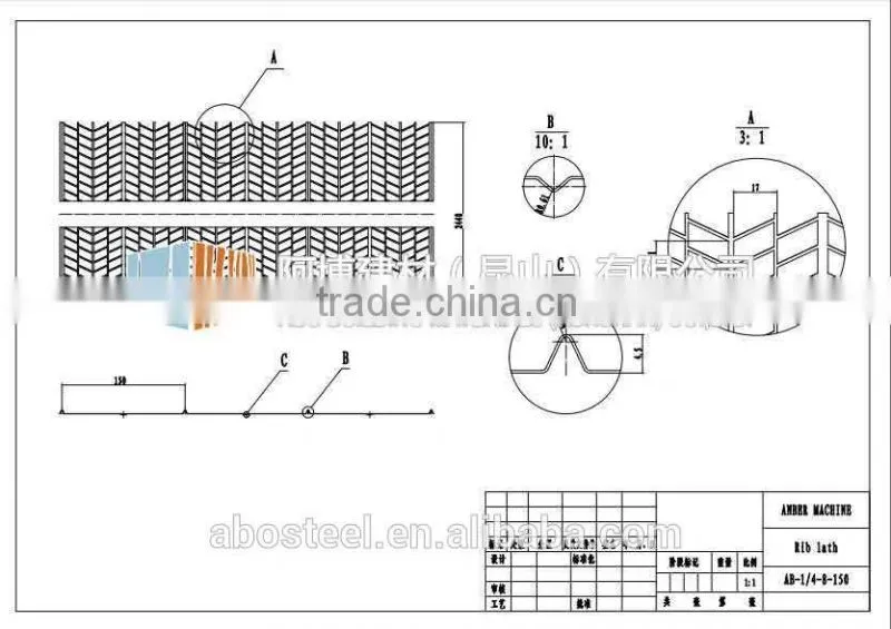 3/8" Rib Lath/ Expanded Rib Lath/Flat Rib Lath ABO Building