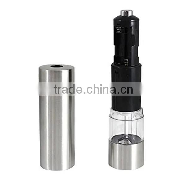Amazon top seller Automatic Stainless Steel Spice Pepper Salt Grinders