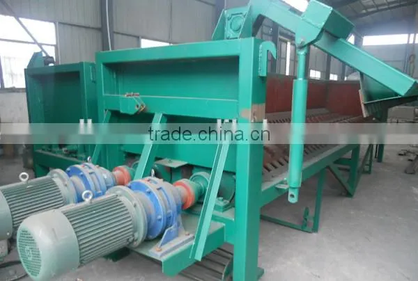 New design and competitive price double roller wood peeling machine used for remove the bark of the wood log