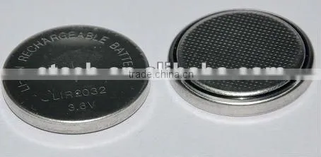 lir2032 rechargeable 3.7v lithium ion button battery 3.7v batterie rechargeable