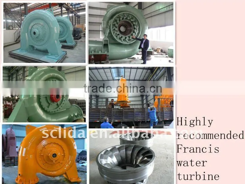 Francis Water Turbine/by-pass valve