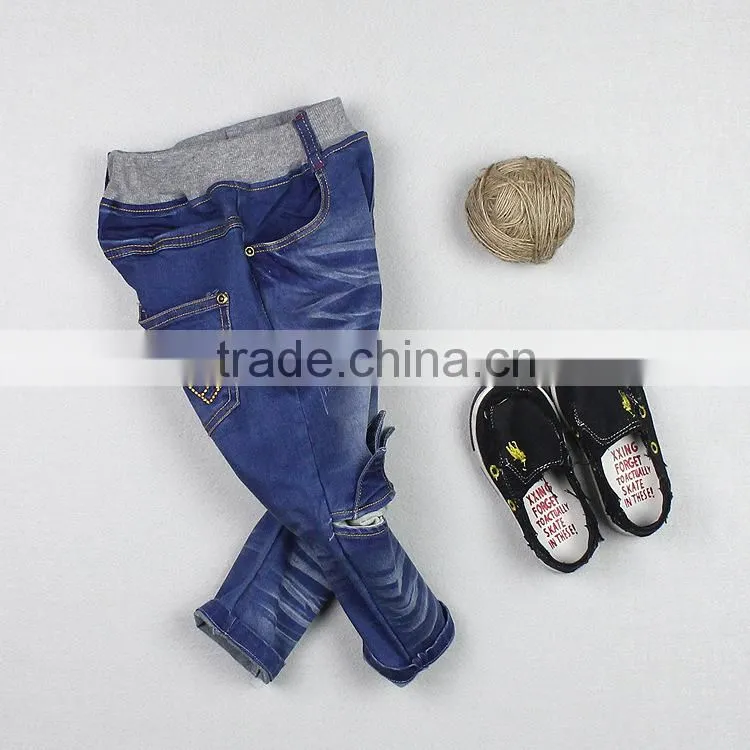 2015 New Fashion Children's Boutique Cotton Pants High Quality Split Pants Boys Kids Pants