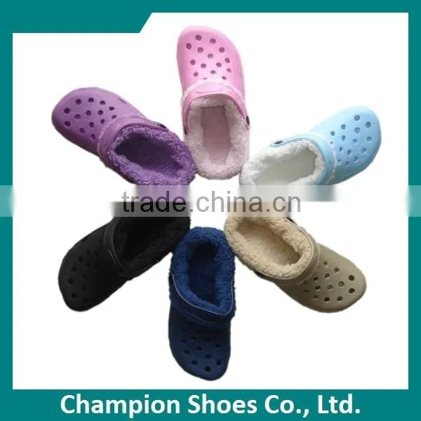 Kinds of Colorful Nursing Clogs with Fur
