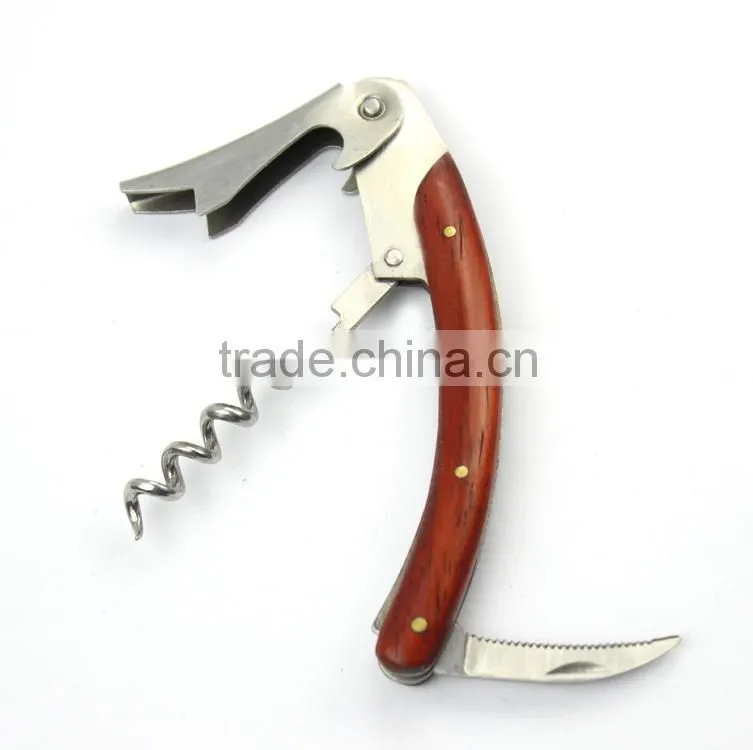 New design wooden handle corkscrew