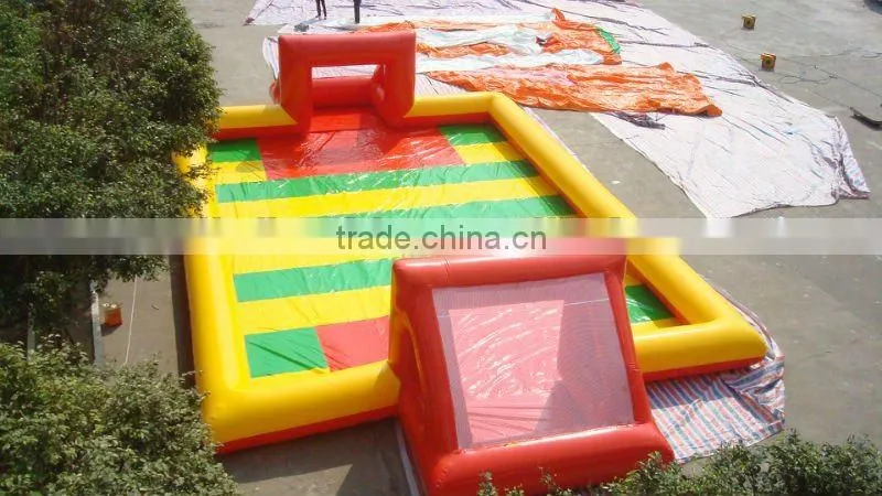 funny inflatable soap football field for sale