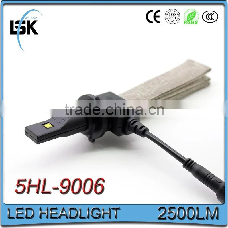 2015 led car headlight G5 brightest&hottest with copper tapes 9006 led headlight conversion