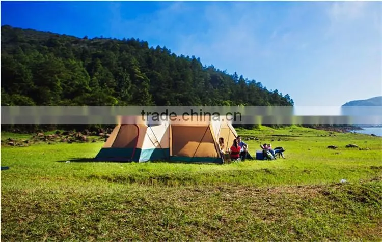 3 Room Luxury Cheap Folding Survival Sleeping Modern Cheap Family Polygon 10 Person Big Camping Tent