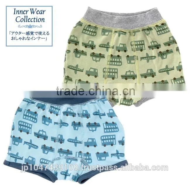 100% cotton underwear infant products high quality boxer pants for baby boys wholesale cute car pattern