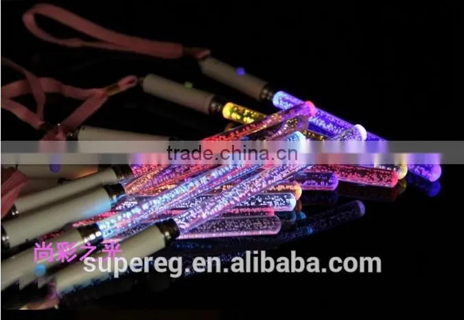 2015 3LEDs Glowing Stick in the dark LED Light Stick Acrylic Concert LED Flash Light Stick For Party Wedding Birthday