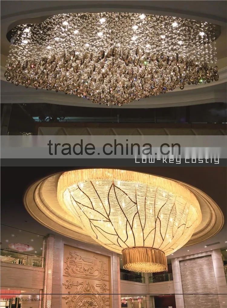 hot sale attactive crystal pillar light for hotel lobby for 2016 Guangzhou International lighting fair