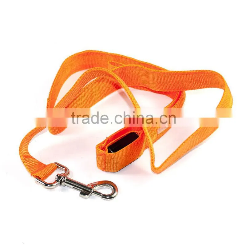 LED Flashing Light Dog Harness Safety Pet Dog Puppy Harness Collar & Lead Leash