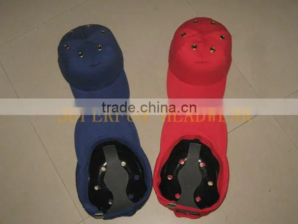 100% cotton fabric bump baseball caps