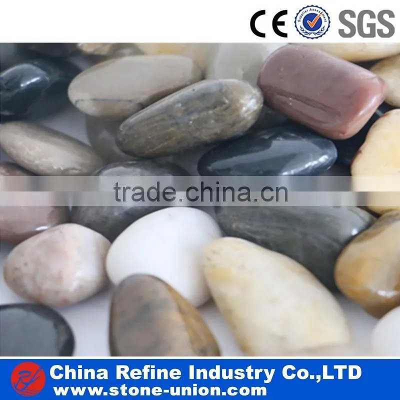 Stripe Pebble Tiles,Machine-Made Pebble pebble,yellow pebble
