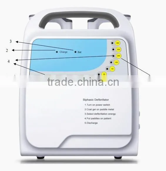 Portable Monophasic Defibrillator HD-9000A