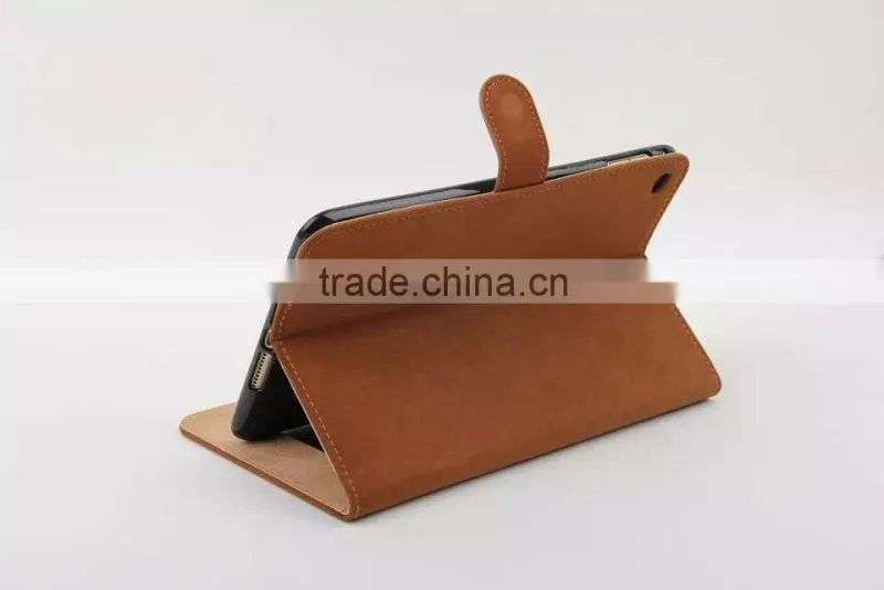Squirrel Grain Leather Flip Case for iPad mini 4 Wallet Cover Case with Card Slot MT-5298