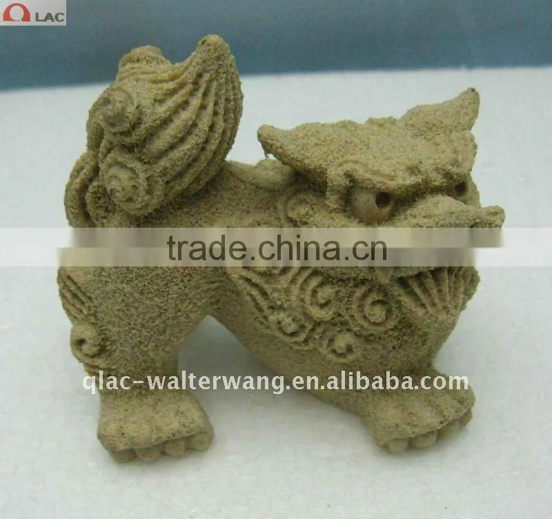 Resin & sandstone promotional lion home decor