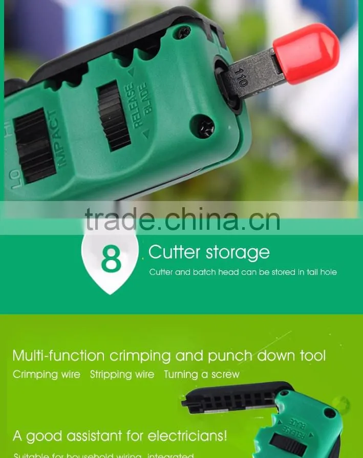 Cable Impact punch down tool wire stripping knives Mini Utility Portable Network Punch Down tool for 110 88 modules