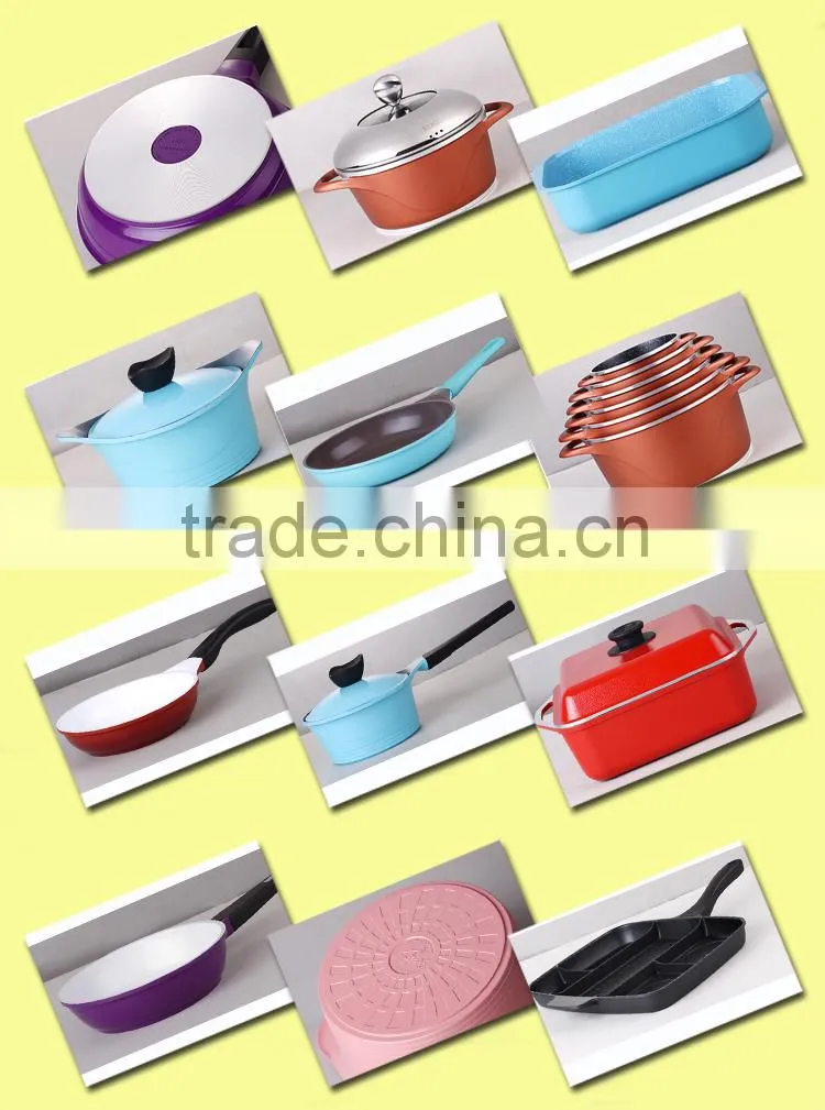 New design 9PCS Cookware set with marble coating