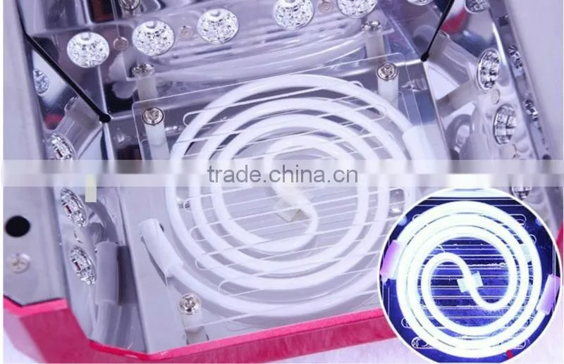 dual uv led nail lamp 36w+ NAIL FAN, 220-110V for nail Dryer Machine