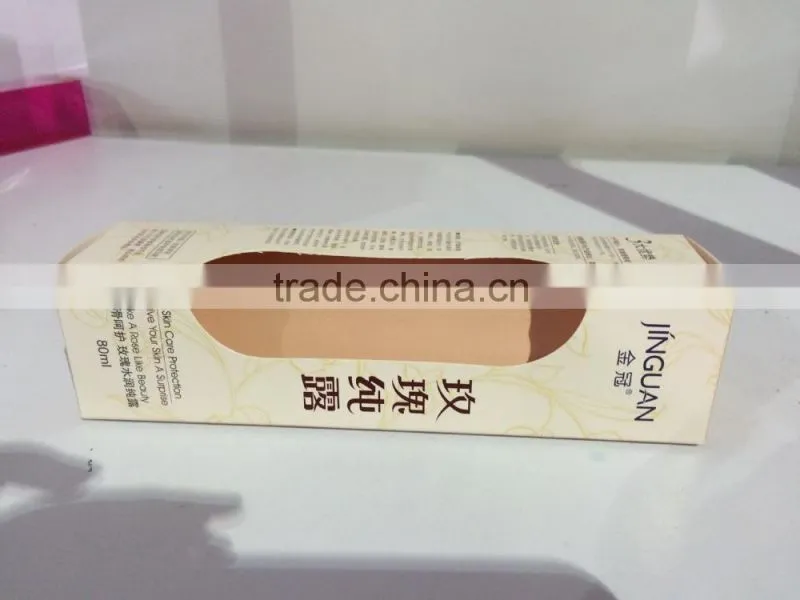 pvc window paper package box package box for cosmetic