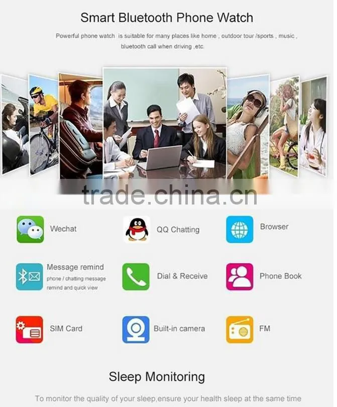 A1 Bluetooth Smart Watch Wrist Watch Men Sport watch for IOS IPHONE and ANDIORD Bluetooth watch