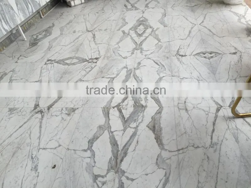 High Quality Polished Calacatta Gold Marble Mosaic for floor mosaic and Wall Mosaic