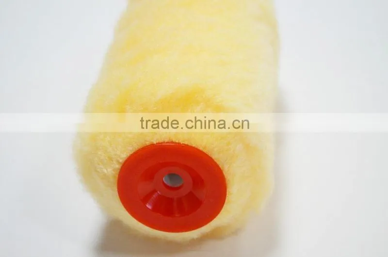 long pile yellow polyester paint roller
