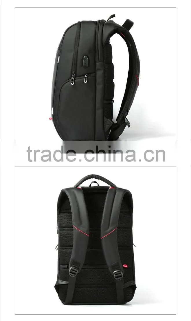 2016 hot laptop backpack with chargeable battery power bank & USB output