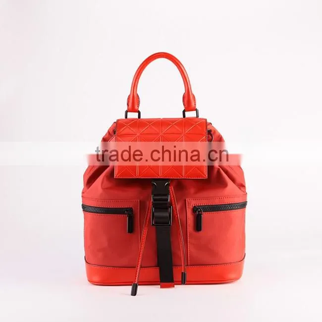 3473 Good-looking Red Color Unisex Teens School Nylon Backpack bag