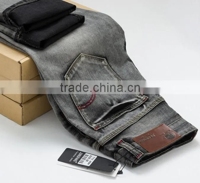 NEW casual GREY JEANS FOR MEN JEAN PANTS MENS DENIM WEAR MEN'S CLOTHING FASHIONS