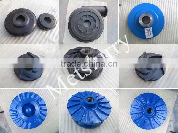 Horizontal slurry pump spare parts centrifugal impeller