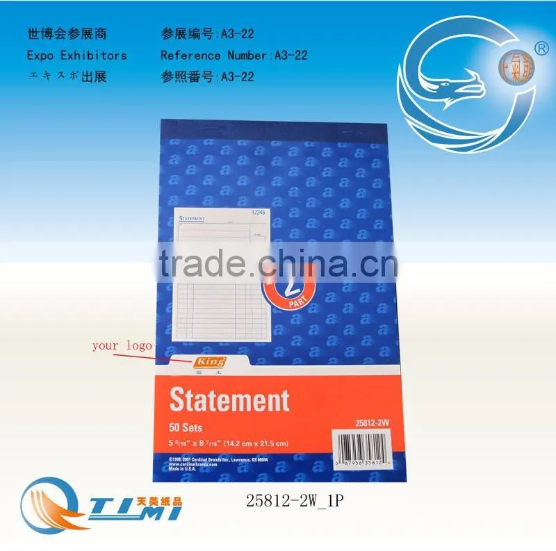 Statement business forms Sales Order Book Job Work Order Book