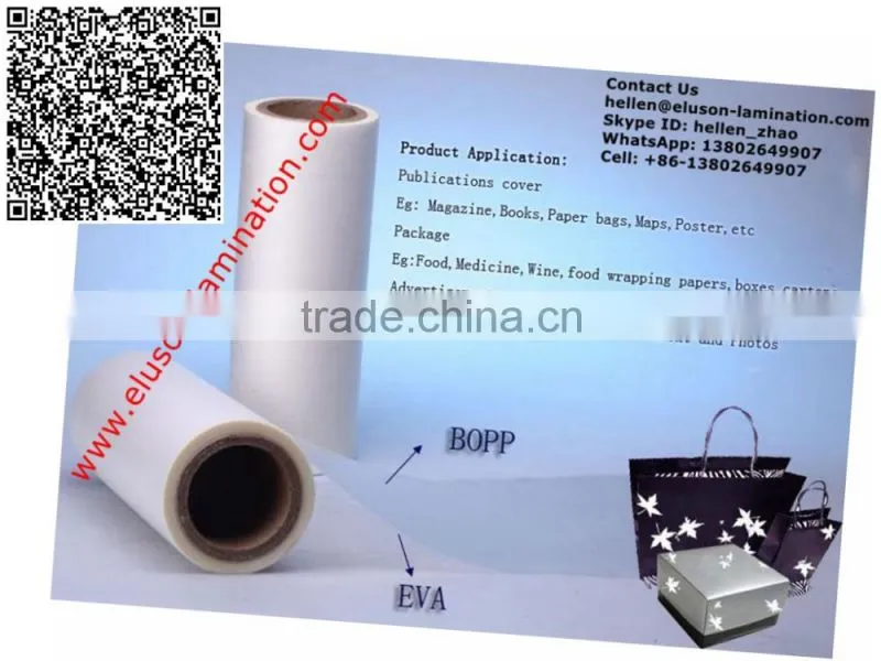 BOPP Matte Velvet Thermal film for Hot Laminating