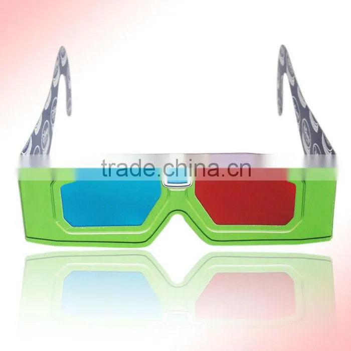 custom printing shape cheap cardboard 3d glasses for christmas promotion