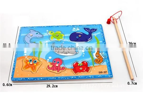 best selling fishing toy magnet jigsaw puzzle