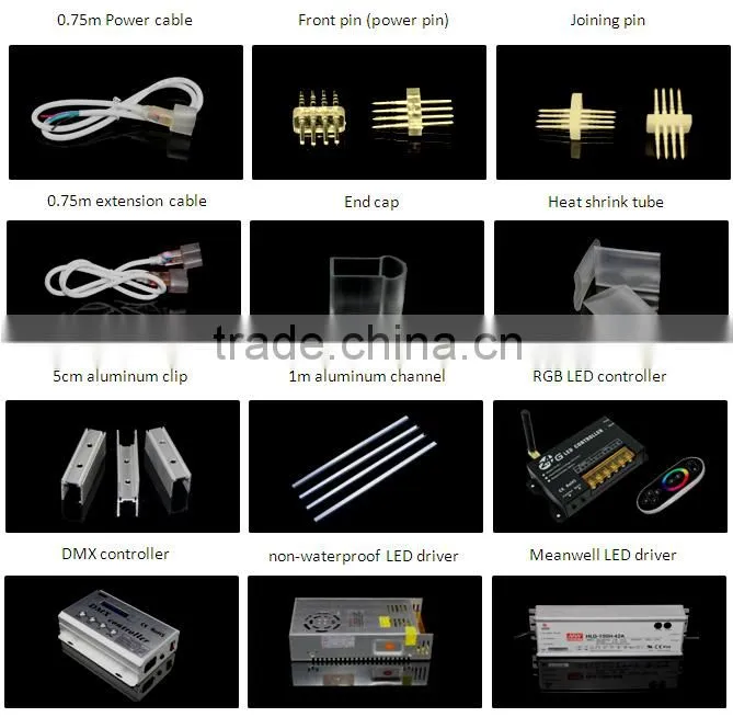 Holiday large project for decoration light thick led neon flex