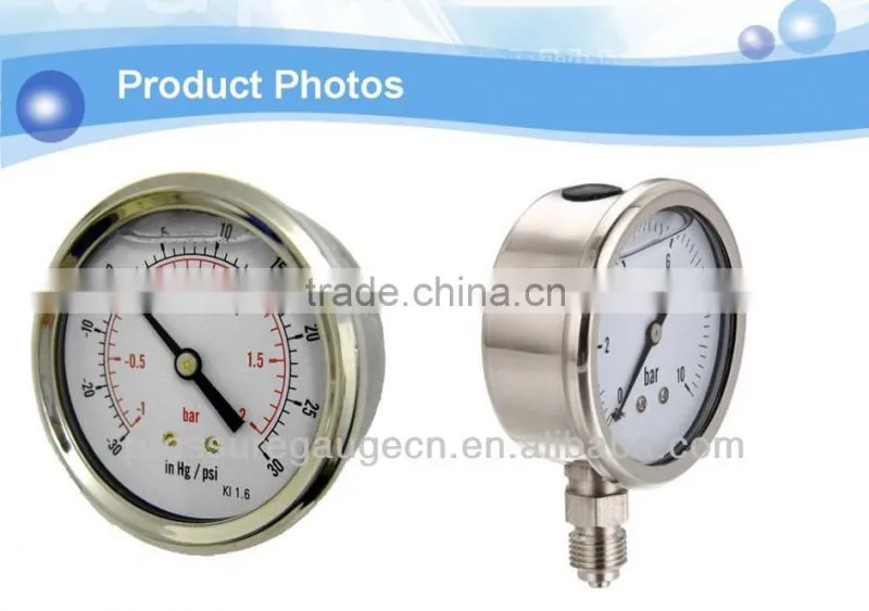 World widely used oil pressure gauge bar