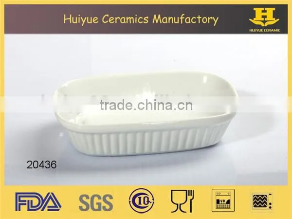 porcelain au gratin microwave rectangular baking dish
