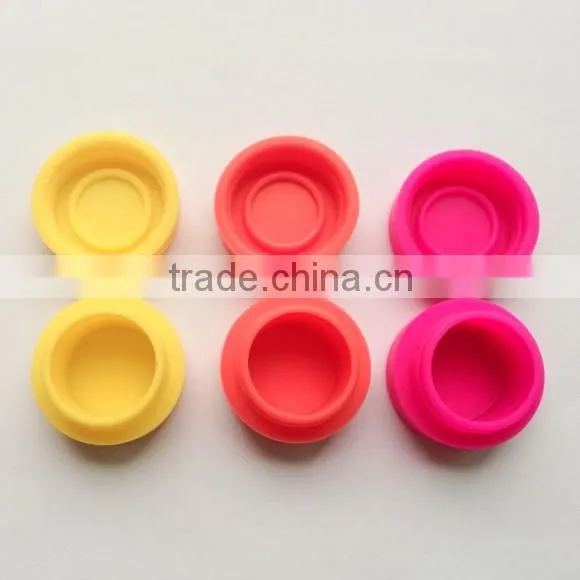 2014 hot sale small container silicone jars or wax oil extract bho
