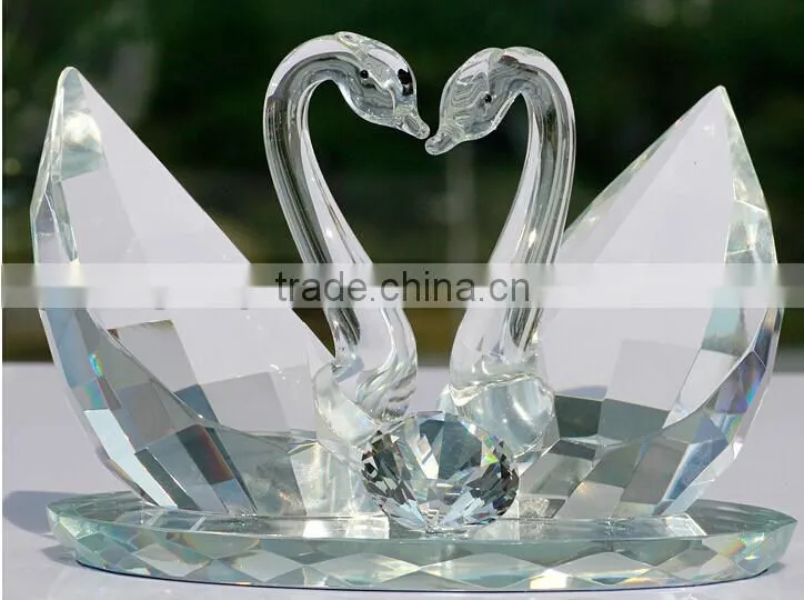 wedding gift new design crystal gift crystal swan