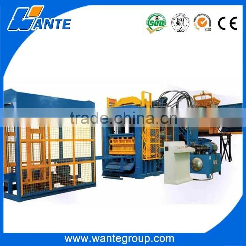 QT10-15 fully automatic cement slab bricks making machine