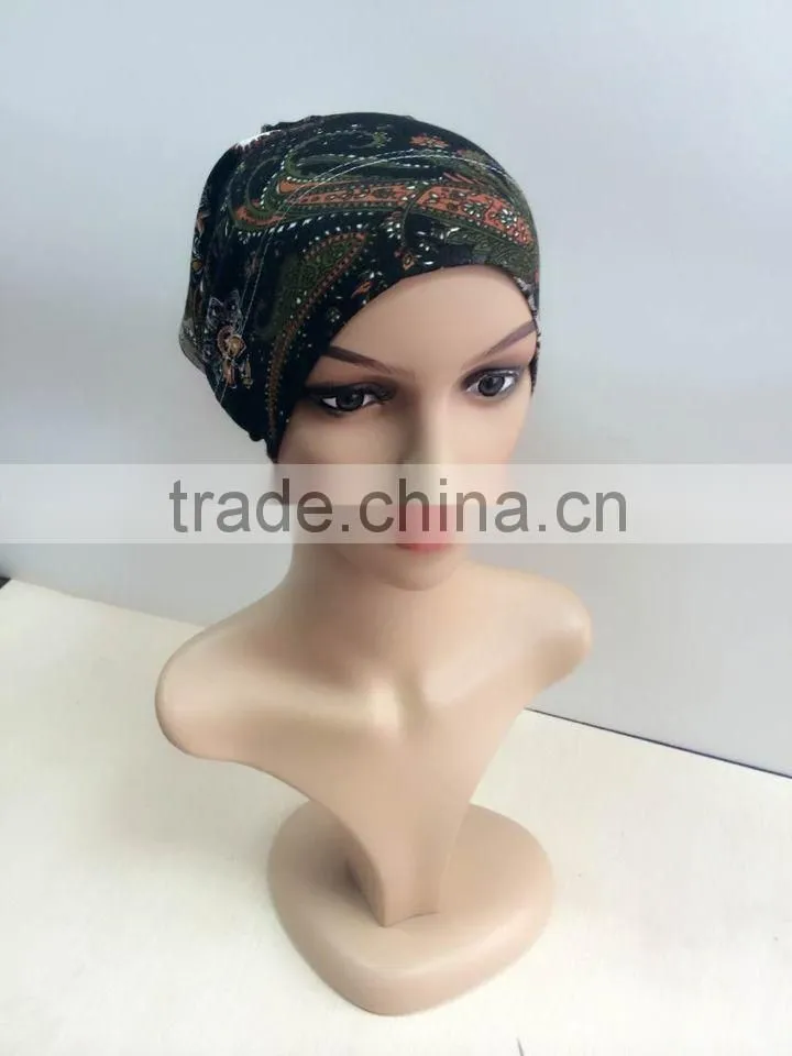 C073 new style print tube underscarf,muslim hats