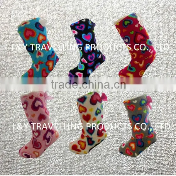 New Ladies Furry Slip On Lightweight Slippers Pom Pom Indoor boots