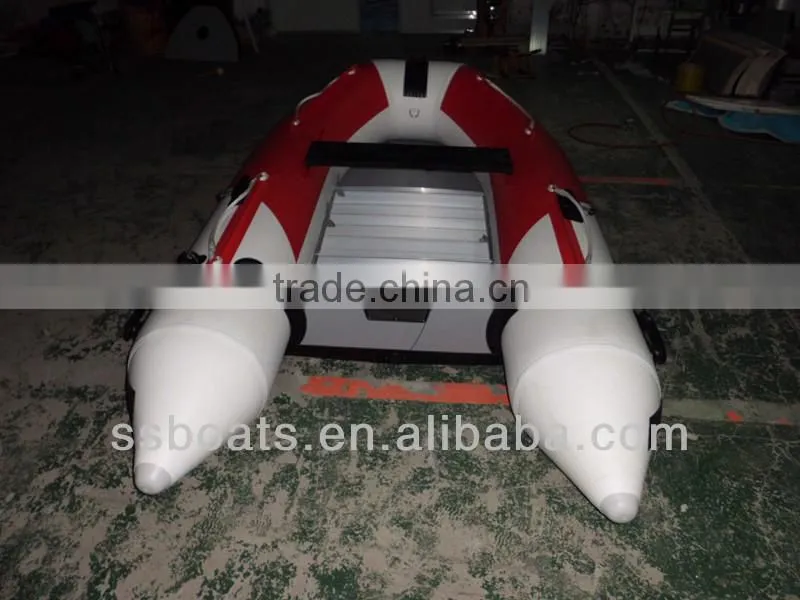 CE certificate top quality aluminum hull inflatable fishing boat