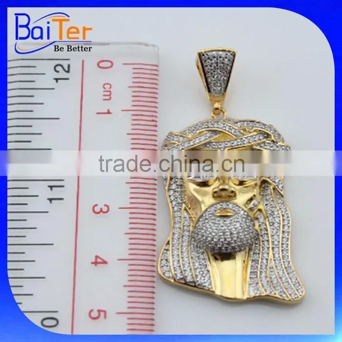Wholesale Fashion Hip Hop Stainless Steel Jesus Cross Pendant For Sale