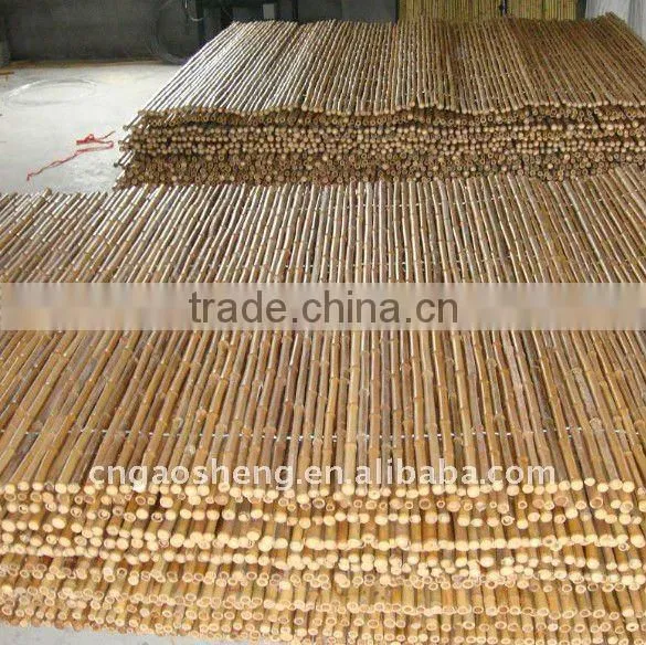 carbonized rolled fence