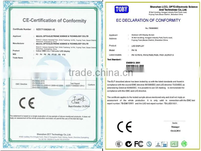 Life Span 100, 000 Hours P6 LED Display flexible LED module