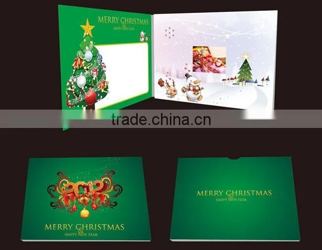 High-end custom 2.4 "/2.8"/3.5"/5"/7"/10.1"video card digital video laptop invitation e-card gift CARDS
