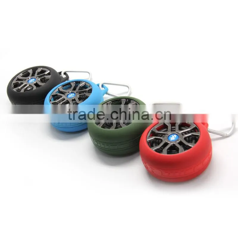 Special tyre shape design bluetooth speaker, promotion gift tire shape mini speaker, low price wireless speaker